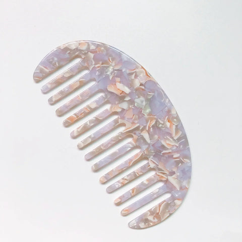 Colorful Wide Teeth Acetate Hair Combs - Anti-static Massage Hair Brush for Salon & Travel