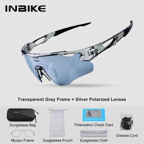 INBIKE Polarized Cycling Glasses with UV400 Protection for Outdoor Sports
