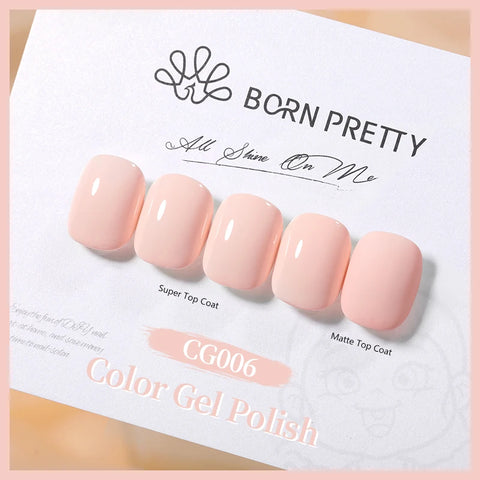 BORN PRETTY 10ml Jelly Nude Glitter Nail Gel Polish
