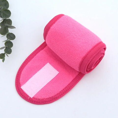Adjustable Women’s Spa Facial Yoga Headband – Soft Toweling Hair Makeup Accessory
