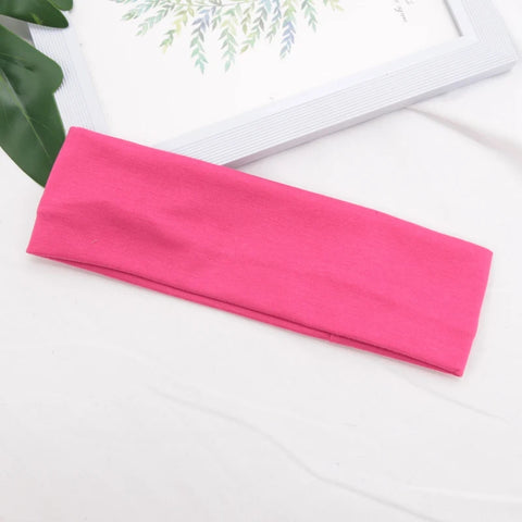 Elastic Cotton HairBand Fashion Headbands for Women and Men - Solid Running, Fitness, Yoga, and Makeup Accessories