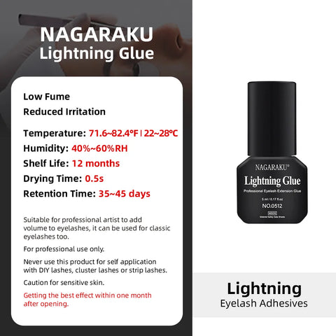 NAGARAKU Differente Glue for Lashes - Low Fume Eyelash Adhesive