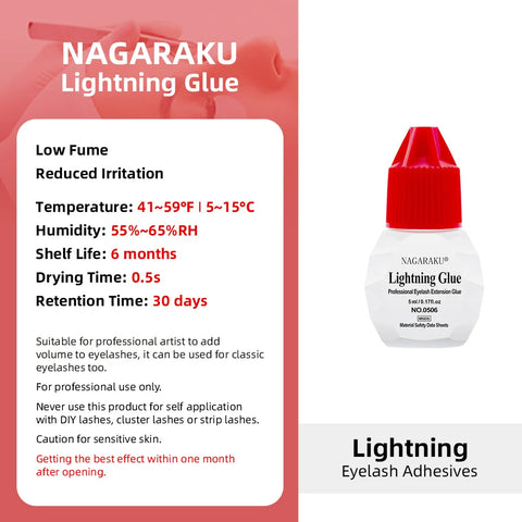 NAGARAKU Differente Glue for Lashes - Low Fume Eyelash Adhesive