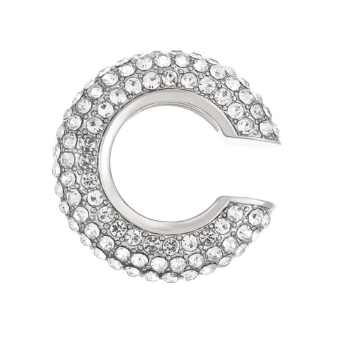 Gold C Shape Round Cartilage Clip Earrings for Women - Luxury Crystal Geometric Ear Cuff Jewelry