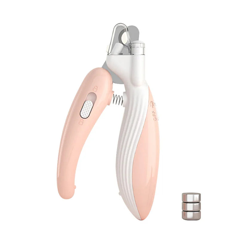 Professional Pet Nail Clippers with LED Light - Ideal for Dogs, Cats, and Small Animals
