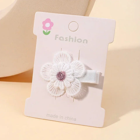 Set haarspeldjes met madeliefjes voor babymeisjes - schattige kanten haarspeldjes 