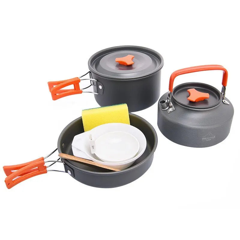 Widesea Camping Tableware Outdoor Cookware Set - Essential Gear for Hiking, Picnics, and Travel