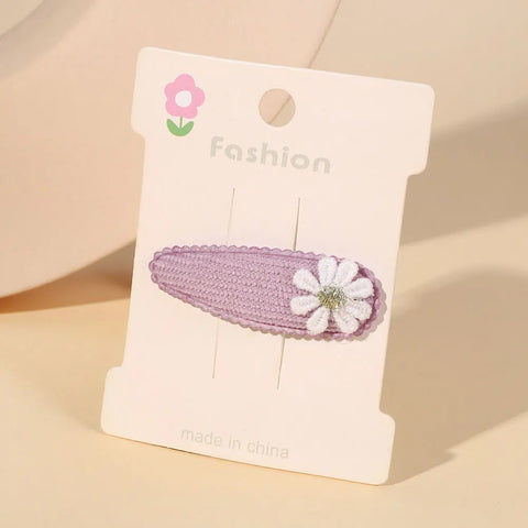 Set haarspeldjes met madeliefjes voor babymeisjes - schattige kanten haarspeldjes 