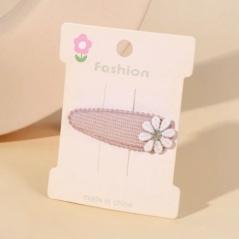 Set haarspeldjes met madeliefjes voor babymeisjes - schattige kanten haarspeldjes 