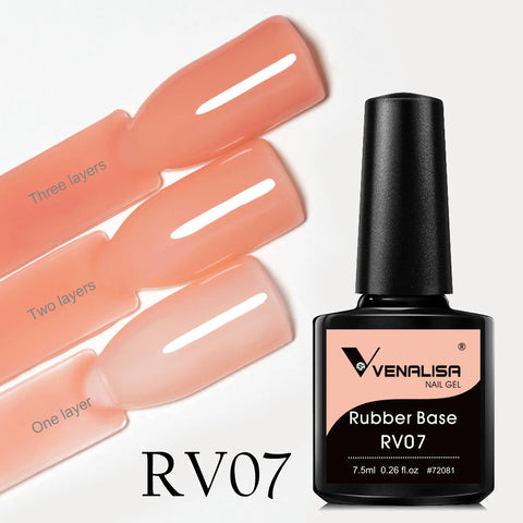 Venalisa Rubber Base Jelly Pink Color Gel Nagellak VIP4