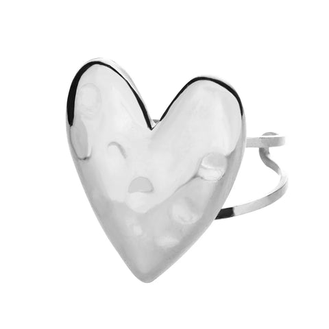 Zircon Heart Rings for Women - Double Stackable Bridal Sets & Engagement Jewelry