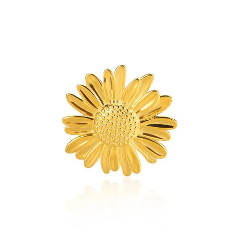 Minimalist Texture Stainless Steel Geometric Rings for Women - Gold Color Opening Couple Ring for Aesthetic Weddings and Christmas Jewelry