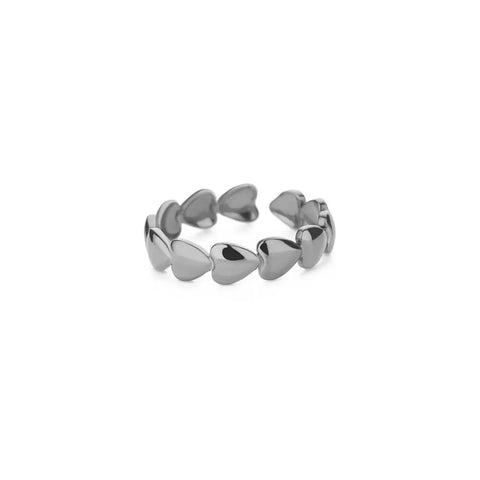 Zircon Heart Rings for Women - Double Stackable Bridal Sets & Engagement Jewelry