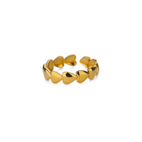 Zircon Heart Rings for Women - Double Stackable Bridal Sets & Engagement Jewelry