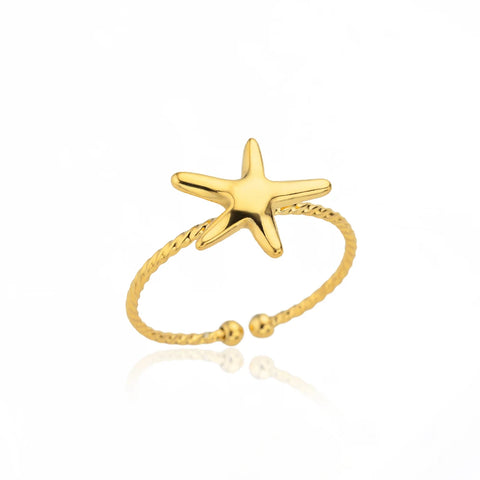 Minimalist Texture Stainless Steel Geometric Rings for Women - Gold Color Opening Couple Ring for Aesthetic Weddings and Christmas Jewelry
