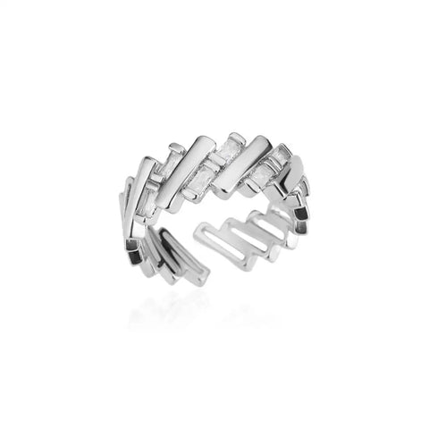 Stainless Steel Round Rings for Women - Geometric Gold Color Crystal Ring - Aesthetic Wedding Party Jewelry Gift