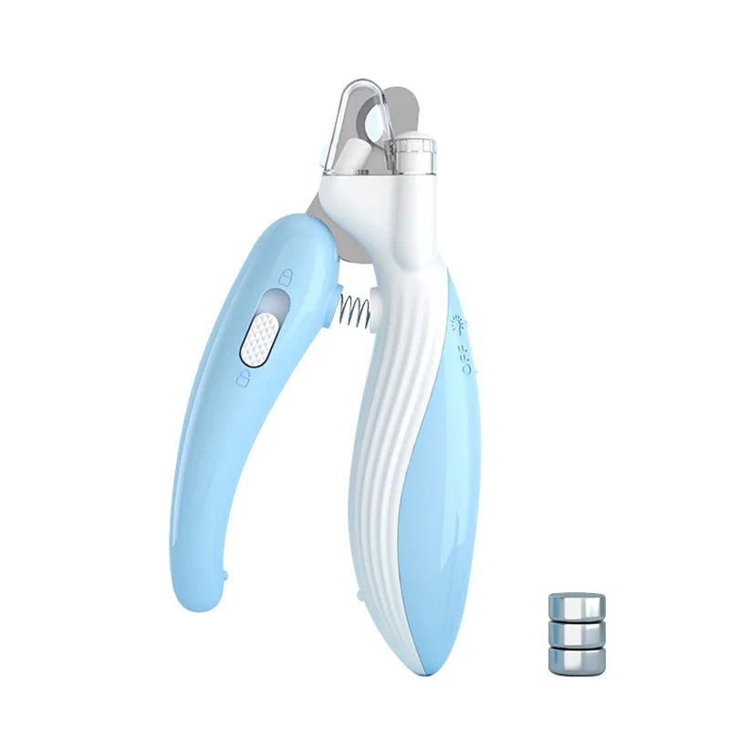 Professional Pet Nail Clippers with LED Light - Ideal for Dogs, Cats, and Small Animals