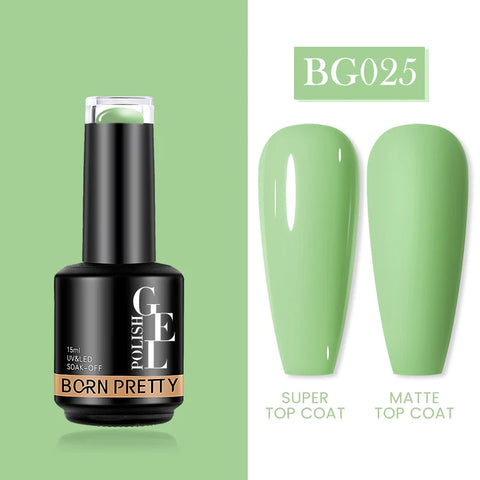 BORN PRETTY Milky Pink Rubber Base Gel Nail Polish