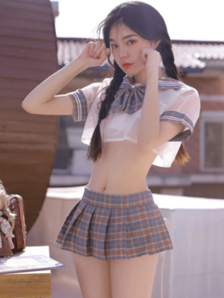 Naughty Student Uniform Lingerie Roleplay Costume