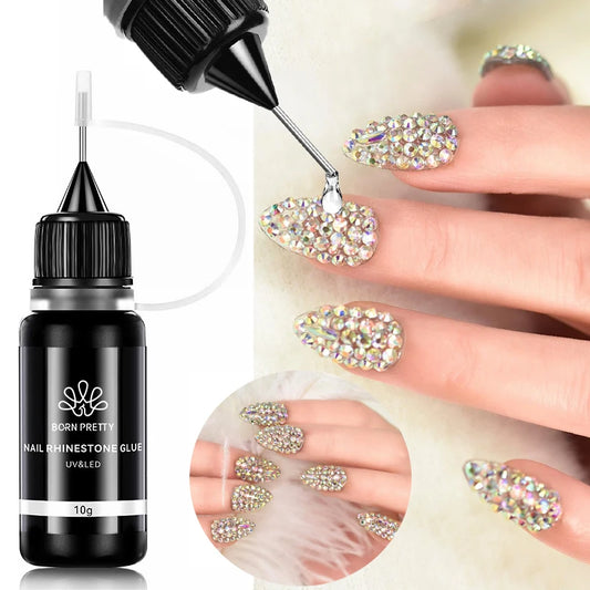 BORN PRETTY 10g Gel Nail Glue for Rhinestones