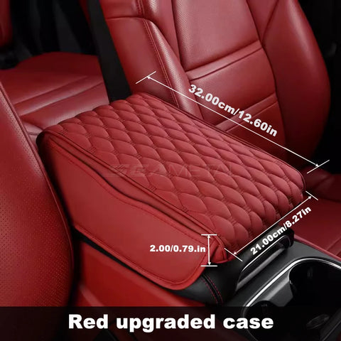 SEAMETAL Car Armrest Pad with Storage Pocket