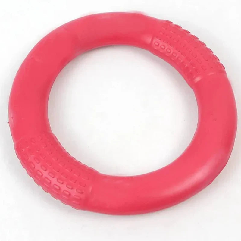 Interactive Orange Dog Flying Disk - EVA Training Ring Puller for Dogs