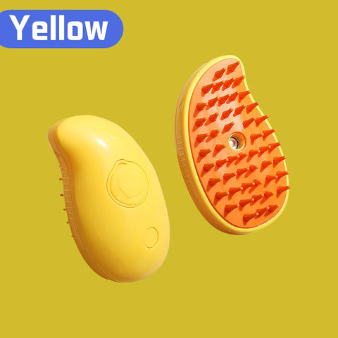 3-in-1 Electric Pet Brush - Cat & Dog Grooming with Spray & Massage