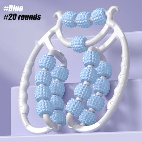 Leg Massager with 12 Wheels - Full Coverage Manual Massage Roller for Muscle Relaxation