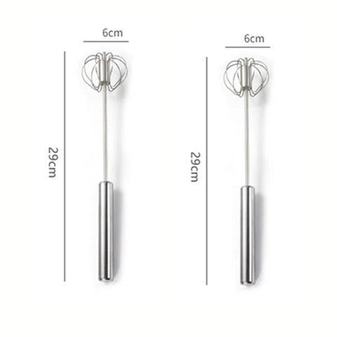 Semi-automatische eierklopper - Handmatige handmixer van roestvrij staal 304