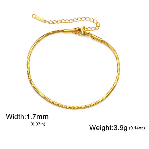 Skyrim Stainless Steel Gold Color Bracelet - Trendy Minimalist Jewelry for Women