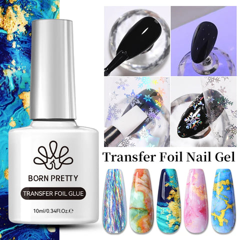 BORN PRETTY 10ml Clear Blooms Gel Polish for Marble Nail Art