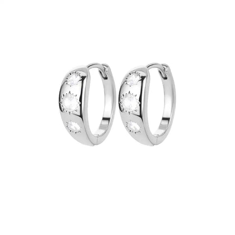 Fashion Rabbit Crystal Hoop Earrings for Women - Animal Jewelry Wedding Gift