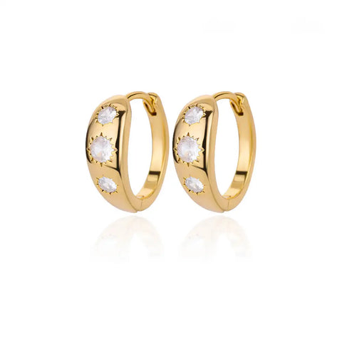 Fashion Rabbit Crystal Hoop Earrings for Women - Animal Jewelry Wedding Gift