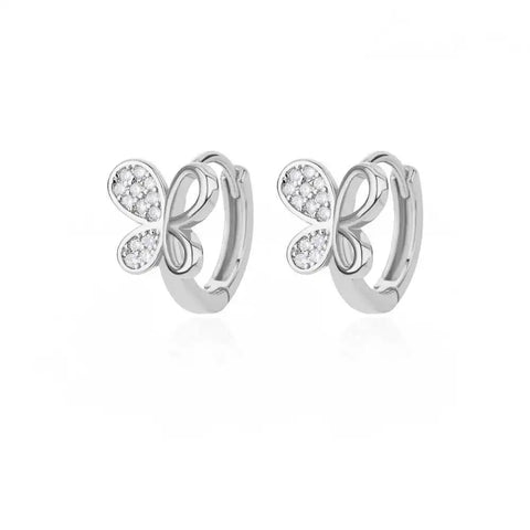 Fashion Rabbit Crystal Hoop Earrings for Women - Animal Jewelry Wedding Gift
