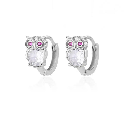 Fashion Rabbit Crystal Hoop Earrings for Women - Animal Jewelry Wedding Gift