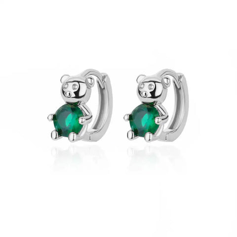 Fashion Rabbit Crystal Hoop Earrings for Women - Animal Jewelry Wedding Gift