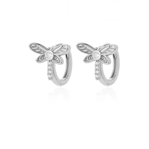 Fashion Rabbit Crystal Hoop Earrings for Women - Animal Jewelry Wedding Gift