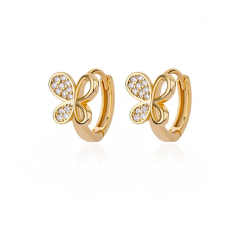 Fashion Rabbit Crystal Hoop Earrings for Women - Animal Jewelry Wedding Gift