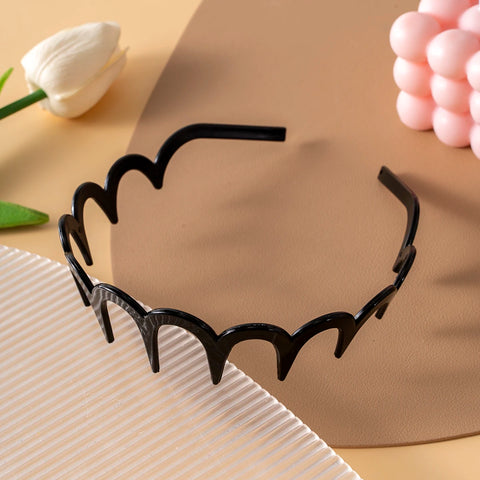 Korean Women Hair Comb Non-Slip Headband - U Shape Hair Hoops with Fixed Teeth