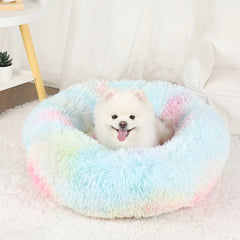 Luxury Plush Dog Bed - Large Washable Pet Furniture for Comfort