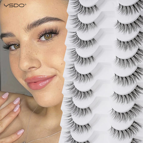 YSDO Natura Cat Eye Lashes - 3/10 Pairs Faux Mink Eyelashes