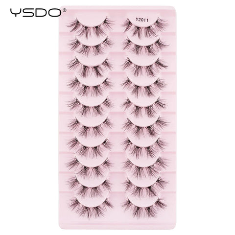 YSDO Natura Cat Eye Lashes - 3/10 Pairs Faux Mink Eyelashes