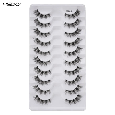 YSDO Natura Cat Eye Lashes - 3/10 Pairs Faux Mink Eyelashes