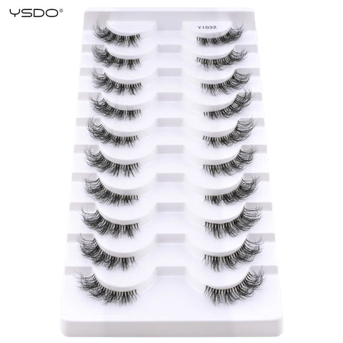 YSDO Natura Cat Eye Lashes - 3/10 Pairs Faux Mink Eyelashes