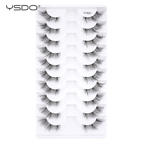YSDO Natura Cat Eye Lashes - 3/10 Pairs Faux Mink Eyelashes