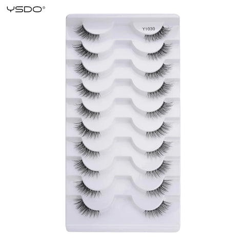 YSDO Natura Cat Eye Lashes - 3/10 Pairs Faux Mink Eyelashes