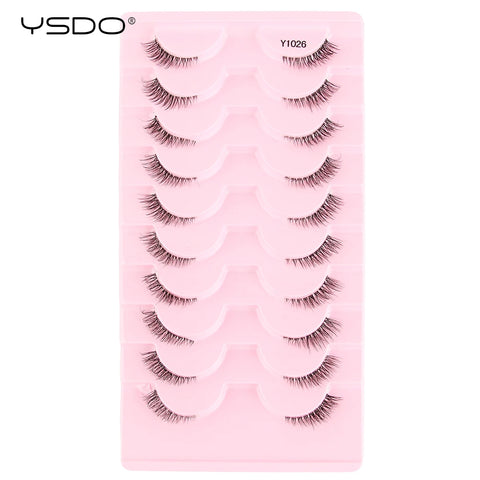 YSDO Natural Mink Eyelashes - 3/6/10 Pairs Wispy Faux 3D Lashes