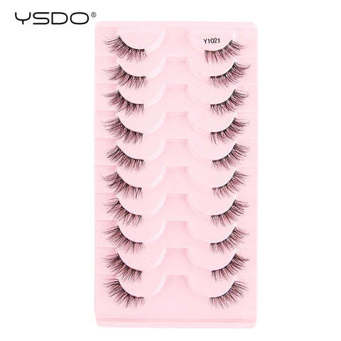 YSDO Half Lashes - 5/7/10 Pairs of Soft Natural Cat Eye Lashes