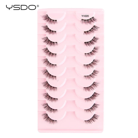 YSDO Half Lashes - 5/7/10 Pairs of Soft Natural Cat Eye Lashes