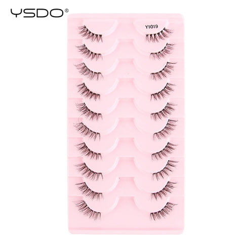 YSDO Half Lashes - 5/7/10 Pairs of Soft Natural Cat Eye Lashes
